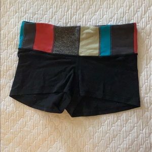 Lululemon Women’s Reversible Black Spandex Shorts